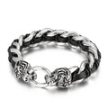 KALEN Domineering Jewelry Stainless Steel tiger Head Buckle Bracelet Men