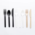 EcoNewLeaf CPLA Cutlery Set Compostable Disposable Online Fourchette Couteau Cuillere and Cuillere Jetables for Parties