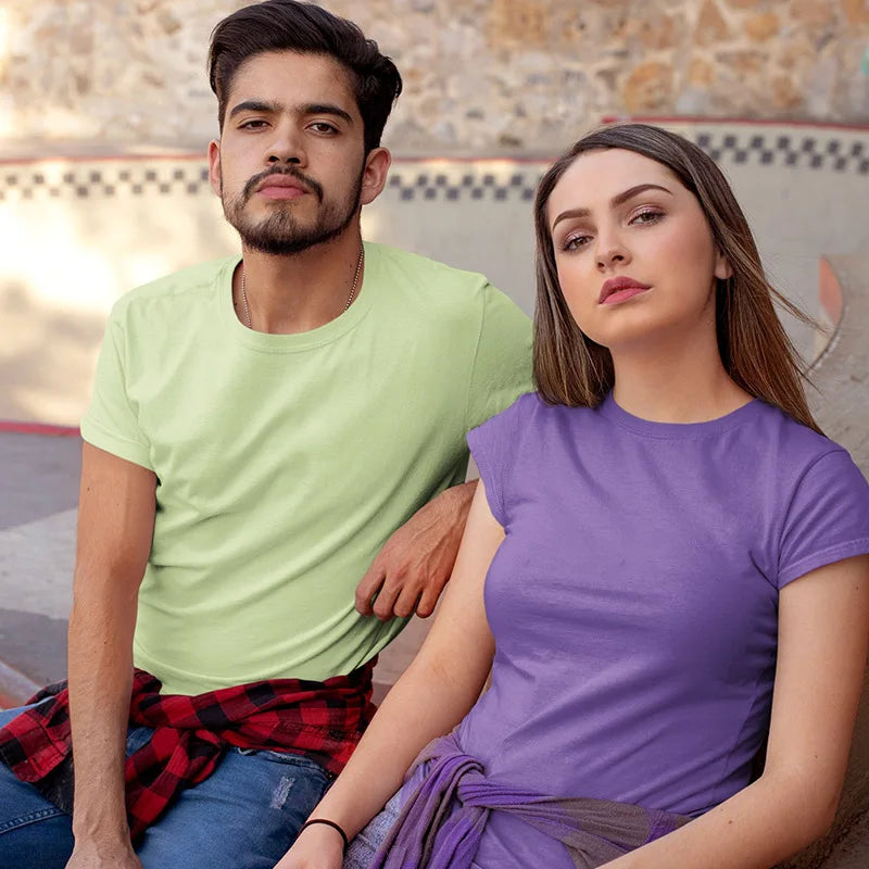 100% Cotton Men's Plain Dyed White Tee Custom Sublimation Mens Tshirts Blanks T-shirts for Summer