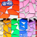 VDD 30/60/200Pcs Mix Size Acrylic Mirror Sewing Rhinestones Sew on DIY Crafts FlatBack Sewn Stones for Garment Dress Decorations