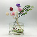 Flat clear Empty Air Freshener Aroma Glass Bottle 200ml Diffuser Bottle with Lid