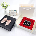 Ammy 16 Soap Roses Gift Box Necklace Artificial Double Door Bowknot Decorative Flowers For Valentine's Day
