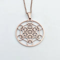 Merkaba Pendant Cube Necklace Personalized 18k Gold Dtainless Steel Vube Pendant Necklace Bisuteria Acero Inoxidable Bijoux