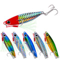 KEWOTE LF046 Saltwater Fishing Lures 6 Colors Slow Jigging Vib Metal with Packaging for River Lake Stream