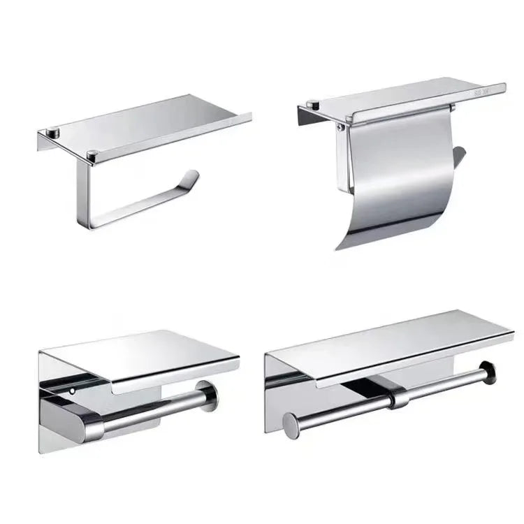 Stainless Steel Modern Design Eco-friendly Bathroom & Hotel Use Wall Mounted Toilet Paper & Paper Towel Holder