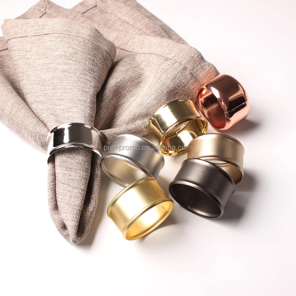 Wedding Favors Various Colors Metal Round Silver/gold Napkin Ring
