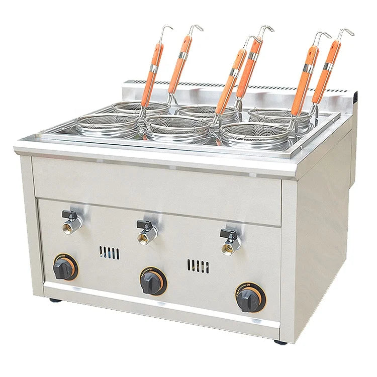 Professional Kitchen Equipment Commercial Countertop Pasta Cooker Gas Pasta Boiler for Sale MegaBDM