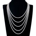 Special Promotion Women Men Gra Certified S925 Silver Vvs Diamond Mossanite Jewelry Tennis Chain Necklace Moissanite for Gift