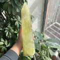 Wholesale Natural Yellow Quartz Crystal Large Point Gemstone Wands Citrine Tower for Decoration