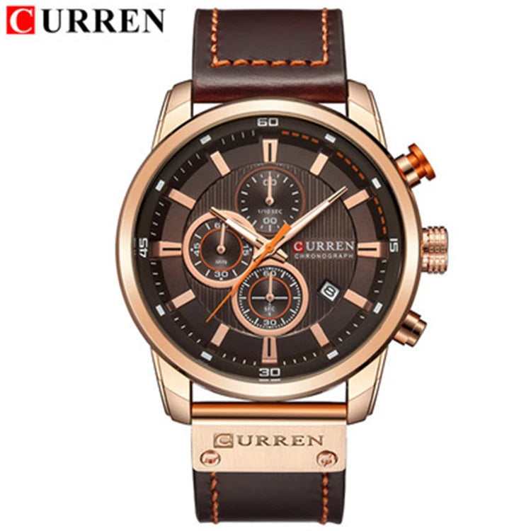 CURREN 8291 Classy Male Clock Chronograph Sport Mens Wrist Watch Hodinky Relogio Masculino CURREN Men Watch Sport Date