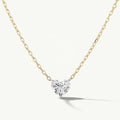LOZRUNVE Fine Jewelry Wholesale Rose Gold Pierced Heart Crystal Necklace Choker Silver 925 for Women