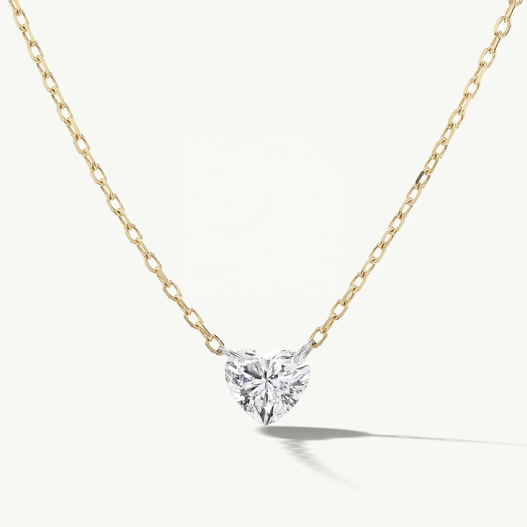 LOZRUNVE Fine Jewelry Wholesale Rose Gold Pierced Heart Crystal Necklace Choker Silver 925 for Women