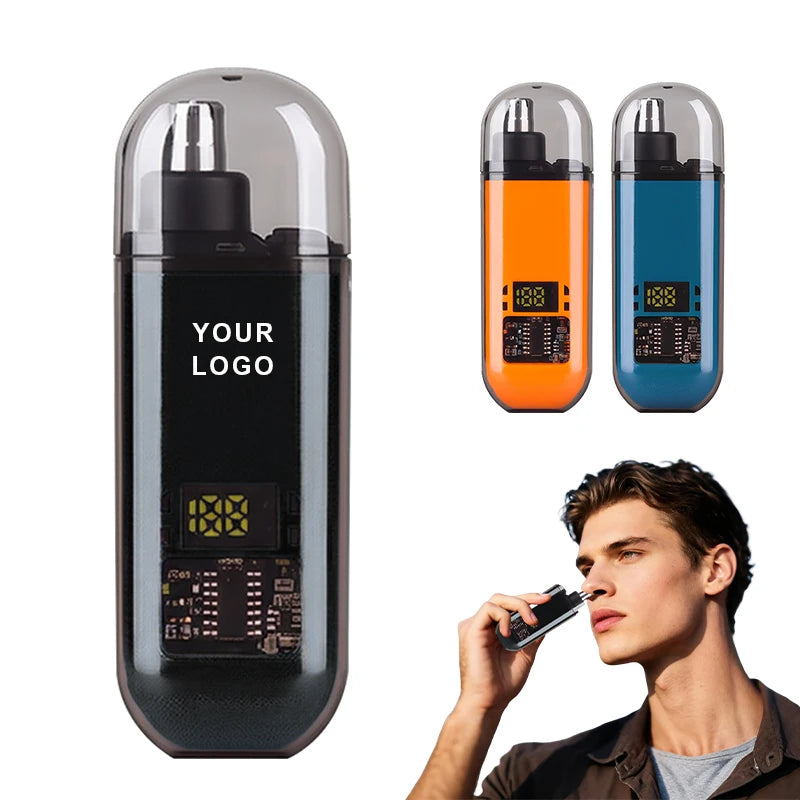 2025 Powerful Nose Trimmer USB Rechargeable Electric Nose Shaver Professional Painless Nose Hair Trimmer for Travel