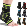ZHOYA SPORT Gym Protect Ankle Support Sleeve Compression Adjustable Elastic Sports Basketball Ankle Support Brace with Straps