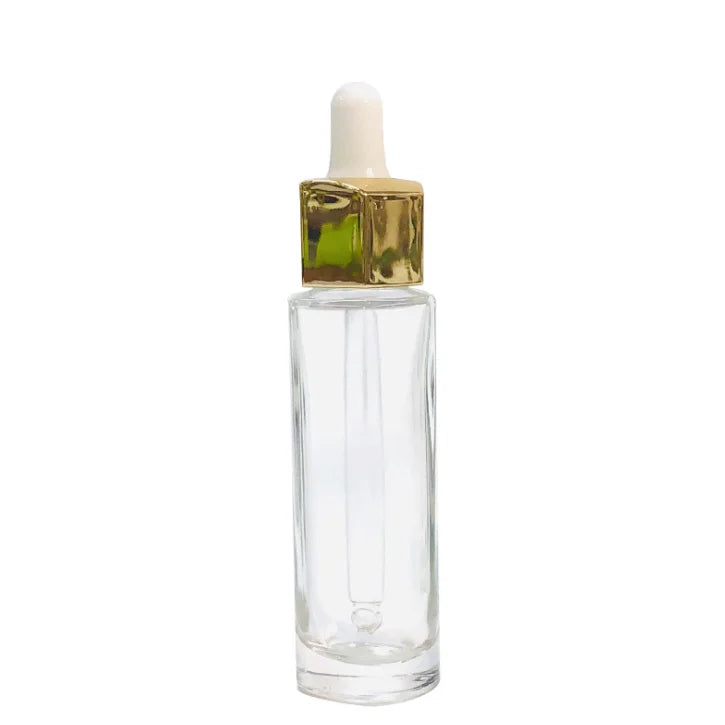 Polygonal Honey Bee Flask Glass Dropper Bottle 30ml Perfume Bottle for Cosmetic Packaging