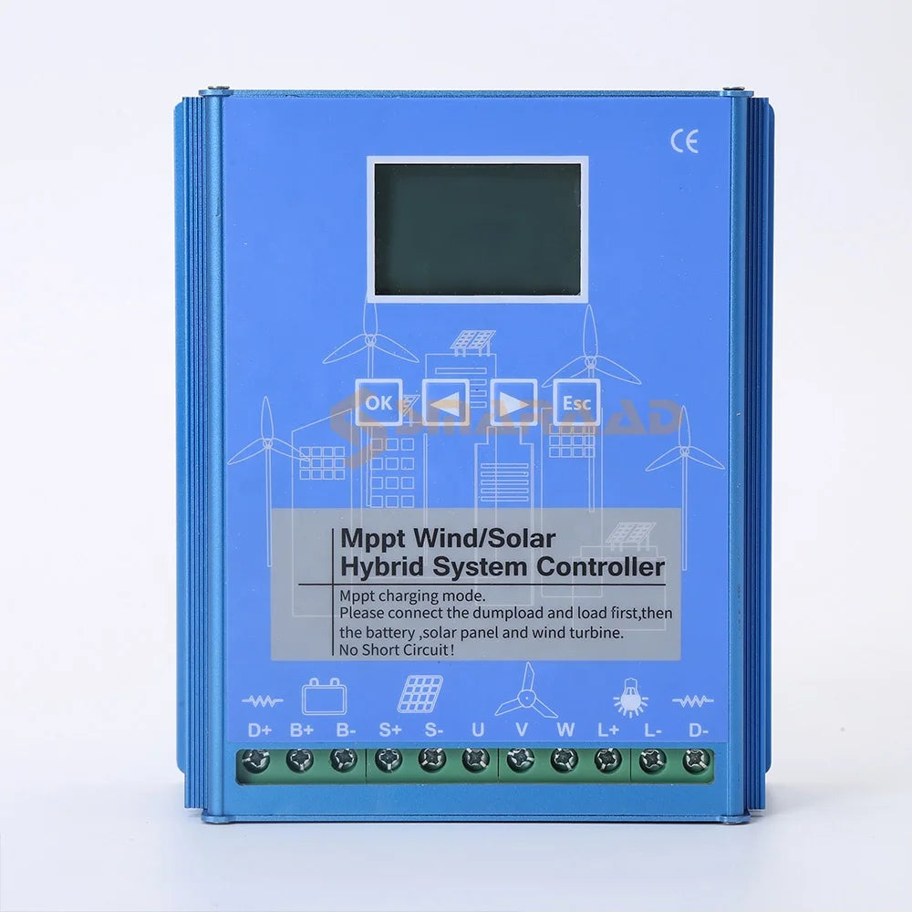 Wind Solar 24V/48V AUTO MPPT Hybrid Regulator for Solar Panels and Wind Generator 1KW 2KW 5KW Controller