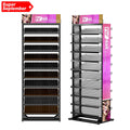 Cosmetic Beauty Showy Shop Metal Nail Polish Tip Stand Display Nail Polish Powder Jar Bottle Rack Shelf