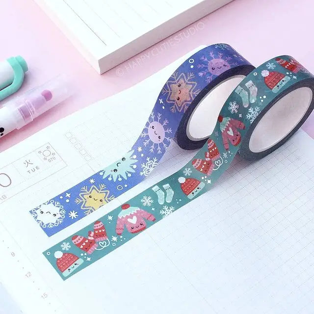 Collection Decorative Holiday Packaging Craft Washi Tape Set Custom