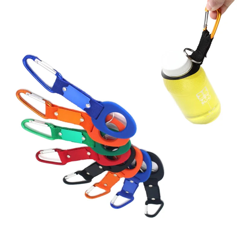 Multifunction Carabiner Lanyard with Plain Finish Sling Hook and Water Bottle Holder MegaBDM