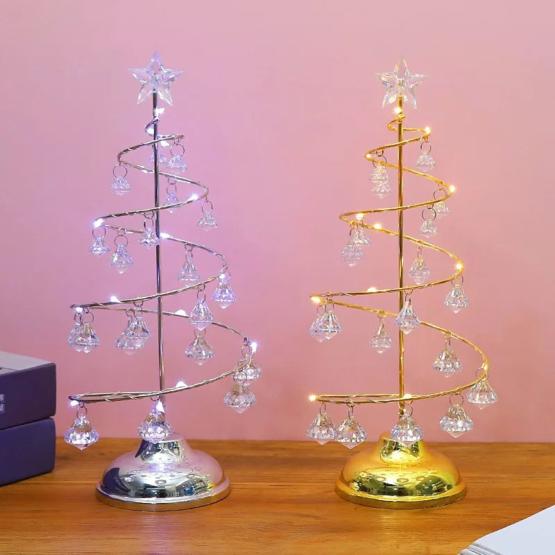 Factory Price Xmas Tree Led Night Light New Year Christmas Table Decor Gift Christmas Decorations for Home Ornaments