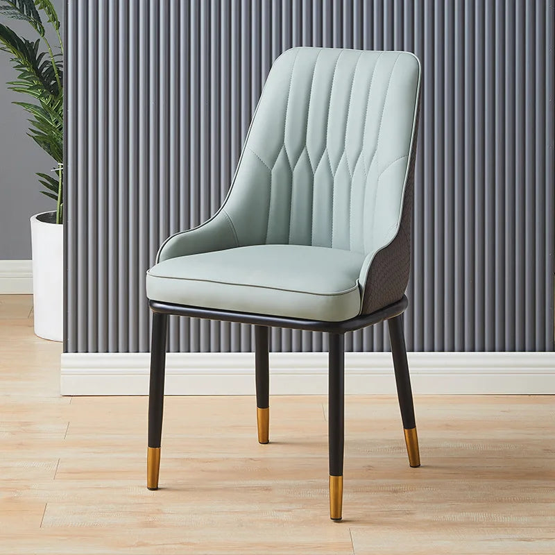 Hotel Dining Chairs Modern Light Luxury Small Household Hotel Private Rooms Cafes Bars High Backrest Soft Upholstered Chairs