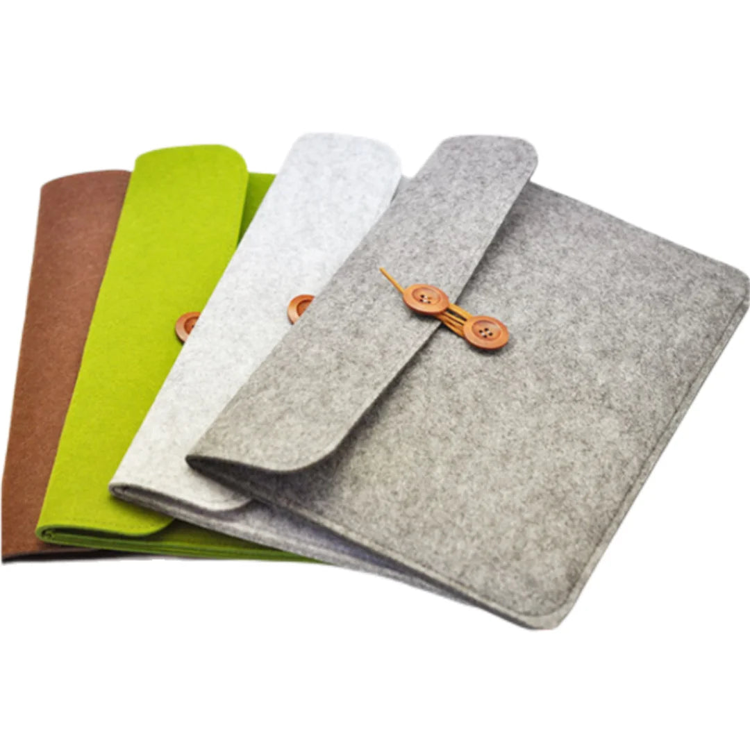 Wholesale Custom Logo Polyester Felt Laptop Sleeves Sizes 11\" 13\" 14\" 15\" Work & Computer Notebook Quality Notebook Covers