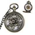 Mixed 4 Models Classic Bronze Mechanical Watch Roman Dragonfly Mechanical Pocket Watches