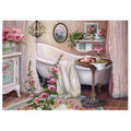 Ever Moment Diamond Painting Bathroom Bathtub 5D DIY Floral Decoration Art Craft Hobby 3F1560