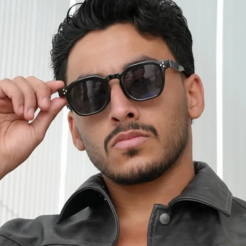 DOISYER 2026 Retro Square Polygon Sunglasses for Men Women UV400 Protection Simple Pilot Style PC Frame for Outdoor Vacation