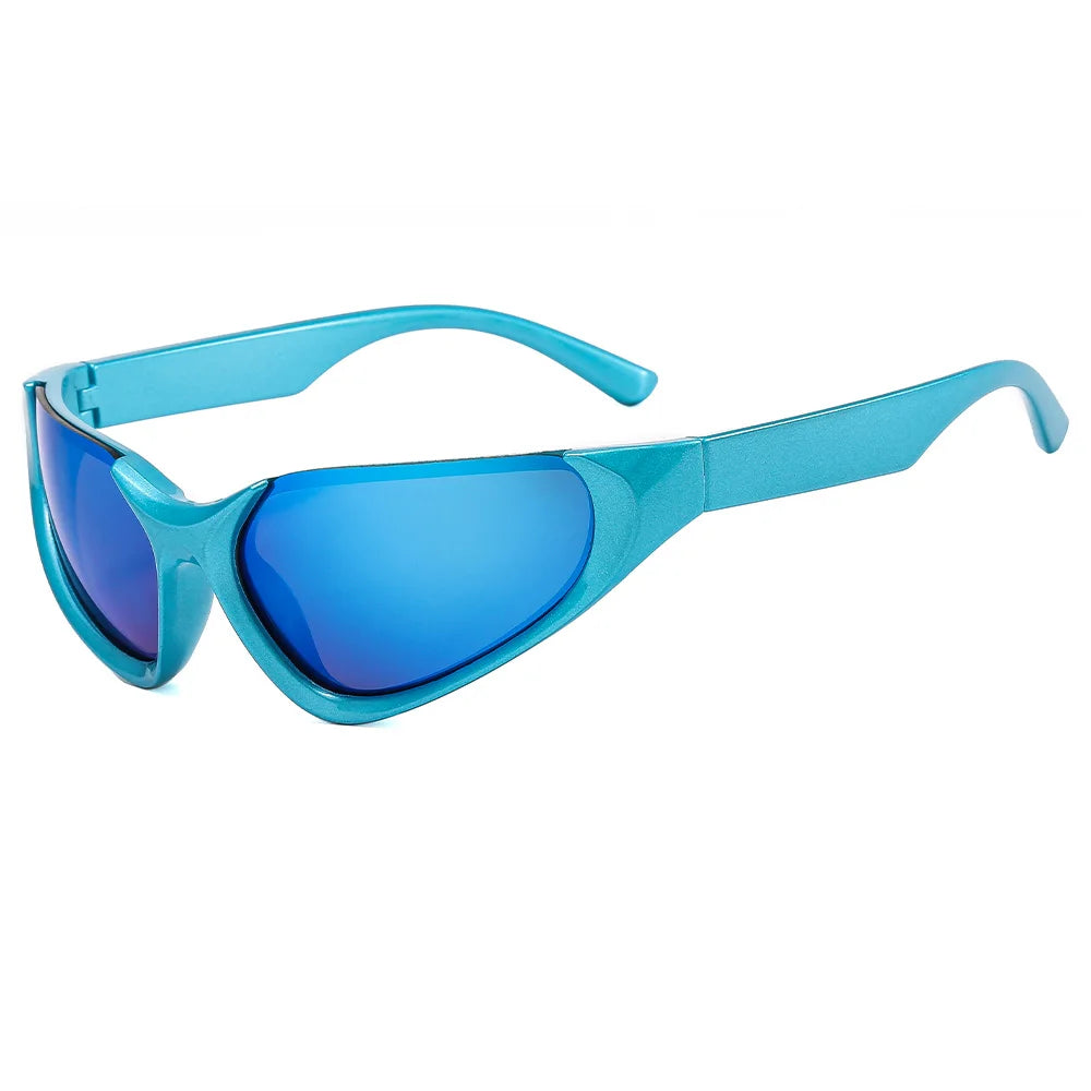 Superhot Eyewear 20611 Fashion 2023 Y2K Futuro Punk Sports Cat Eye Sunglasses