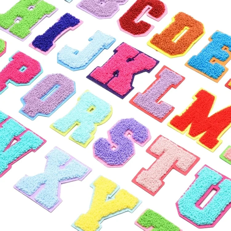 Factory Sale Custom 7cm High Cloth Stickers Decorative Chenille Sew on Patches for Clothing