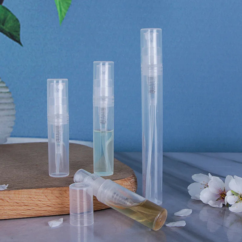 Plastic Mini Round White Black 2 ml 3 ml 5 ml 10 ml Pen Perfume Spray Bottle