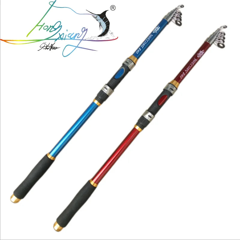 Cheap Sea Rod 2.1M -3.6M Carp Fishing Rod Feeder Hard FRP Carbon Fiber Telescopic Fishing Rod Fishing Pole MegaBDM