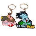 Custom Wholesale Personalized Gifts Custom Color Rubber Pvc Letter Anime Key Chain Keychain