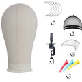 High Quality International Standard Cork Canvas Mannequin Wig Head Model for Wig Display