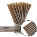 Disposable Coffee Stir/straws- Made From Coffee Ground- 100% Compostable Biodegradable Drinking Straws Best Cocktail Stirrers