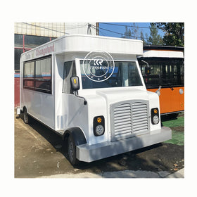 Electric Retro Food Truck With Battery Mobile Ice Cream Fast Catering Truck Restaurant Food Truck for Sale