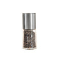 Hot Sale 100ml Clear Glass Plastic Kitchen Manual Eco-Friendly Food Mills Salt Pepper Grinder Adjustable Ceramic Rotor Screw Lid