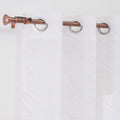 Professional Factory Wholesale Tulle Striped Geometric Pattern Rose Gold Dew Drop Sheer 100% Polyester Flame Retardant Curtains