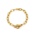 N&S Adjustable Stainless Steel Bracelet with Elegant OT Clasp Gold Plated Featuring Titanium Bangles for Lovers Fashionable