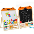 Children Wooden Blackboard Magnetic Drawing Art Tangram Beads Math Board Montessori Educational Creative Learning Toys for Kids