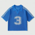 Custom Design Logo Casual Logo Fashion Short Sleeve Cotton Knitwear Crochet Knitted FootBall Jerseys  Men Polo Shirts