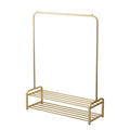 Metal Coat Rack for Bedroom & Hotel Home Storage Display Rack with Hangers for Clothing Bags & Shoes for Living Room