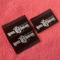 Soft Knitting logo Textile Woven Tagscenter Fold Both Sides logo T-shirt Back Neck Label
