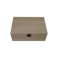 Small Unfinished Pine Wood Gift Keepsake Box Rectangle Multifunction Wooden Box Hinged Latch Carved Design Convenient Storage