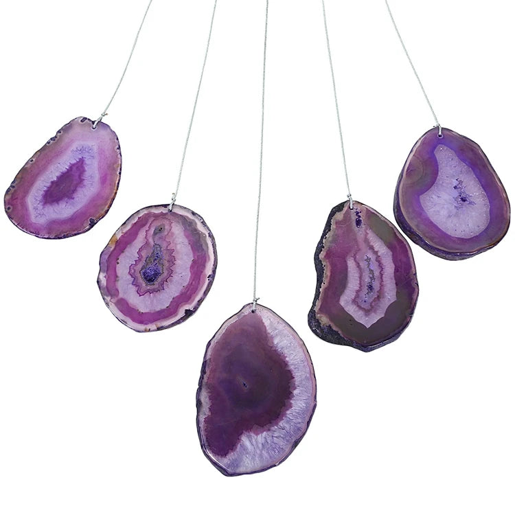Diy Diy Indoor/outdoor Metal Brazilian Agate Wind Chimes