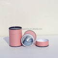 Wholesale 6.3 X 9 cm Pink Cylinder Cardboard Box Embossed Matt Lamination Recyclable Water Resistant Cosmetic Packaging for Skin