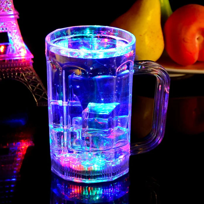 Luminous Straight Beer Mug Luminous Pineapple Cup Luminous Gift LED Water-sensitive Luminous Cup