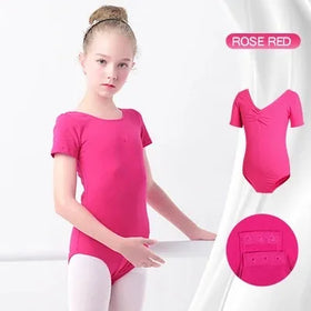 Girls' Kids Cotton-Spandex Gymnastics Leotard Ballet Dance Dress Ballerina Clothes for Kids