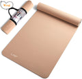 WOQI New TPE Yoga Mats Anti-Tear Textured Non-Slip Surface Pilates Friendly for Your Fitness Routine